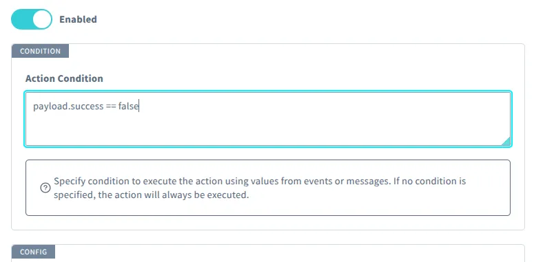 Slack Notification Condition